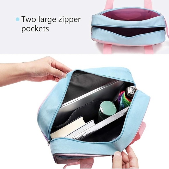 Japanese school bag ita display heart Kawaii cute pastel laptop binder - Picture 3 of 5